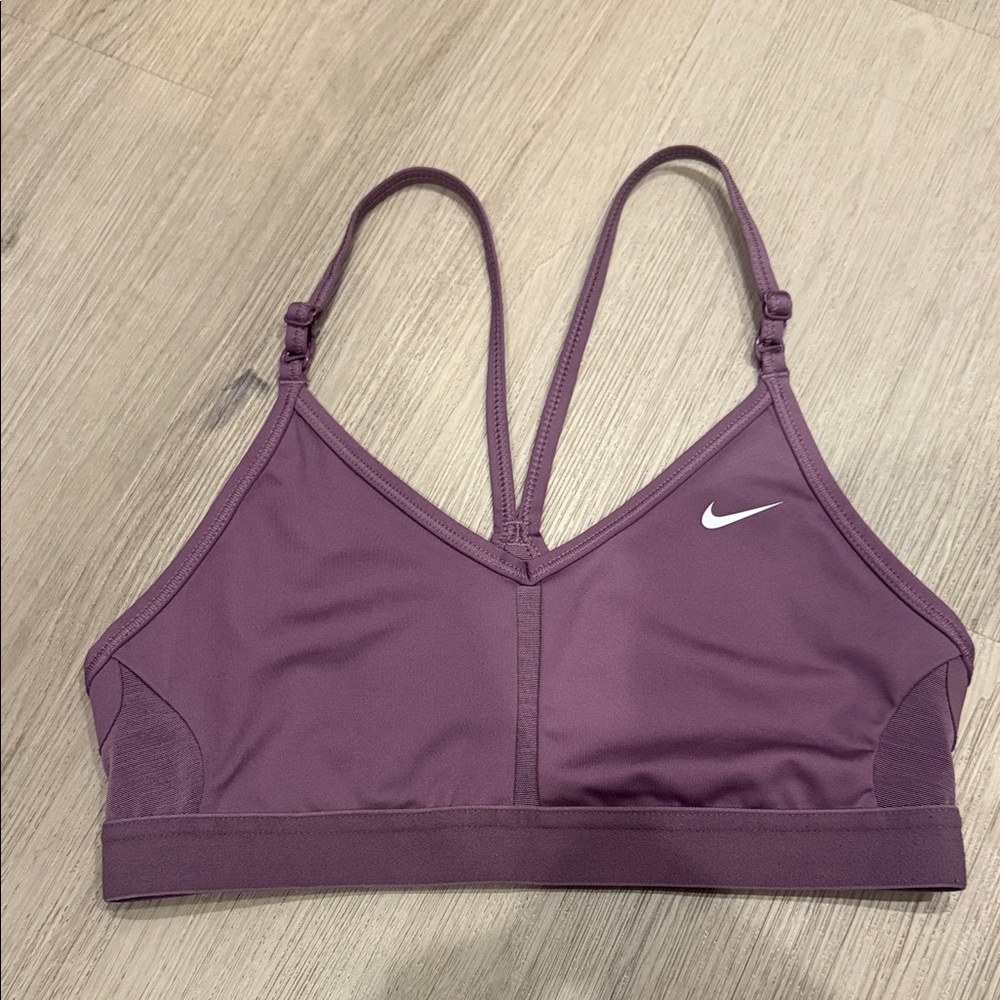 Nike Mauve Double-Strap Light Support Sports Bra